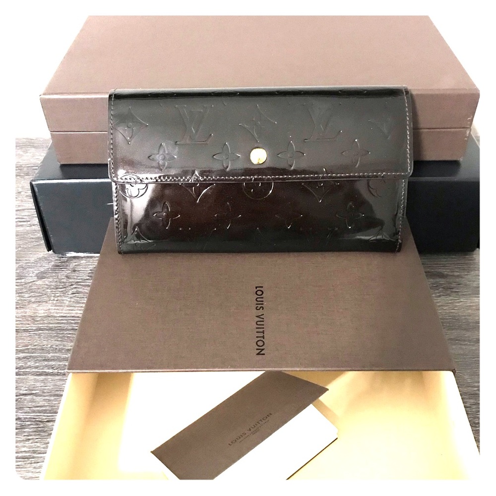 Louis Vuitton Brown Leather Wallet